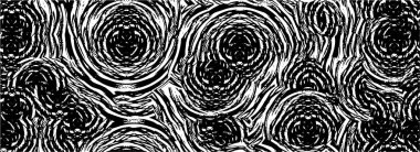 Vektör grunge dokusu. Siyah beyaz arka plan. Soyut monokrom resim koyu tonlarda solmuş bir efekt içerir