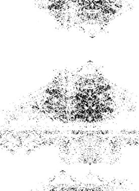 Vektör grunge dokusu. Siyah beyaz arka plan. Soyut monokrom resim koyu tonlarda solmuş bir efekt içerir