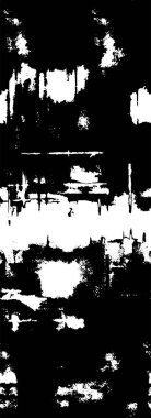 Vektör grunge dokusu. Siyah beyaz arka plan. Soyut monokrom resim koyu tonlarda solmuş bir efekt içerir