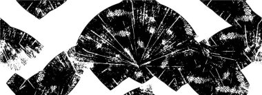 Vektör grunge dokusu. Siyah beyaz arka plan. Soyut monokrom resim koyu tonlarda solmuş bir efekt içerir