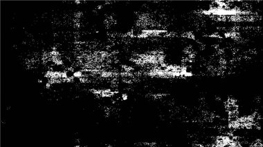 Vektör grunge dokusu. Siyah beyaz arka plan. Soyut monokrom resim koyu tonlarda solmuş bir efekt içerir