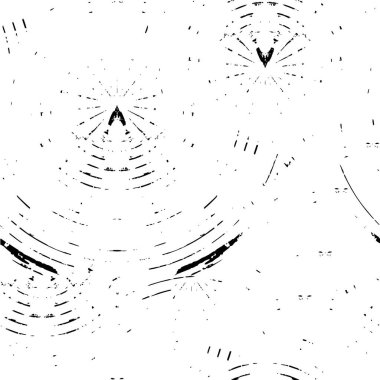 Vektör grunge dokusu. Siyah beyaz arka plan. Soyut monokrom resim koyu tonlarda solmuş bir efekt içerir