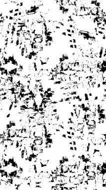 Çizik ve çiziklerle dolu siyah beyaz bir arka plan. Soyut vektör illüstrasyonu.