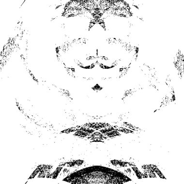 Soyut sanat geçmişi. siyah ve beyaz fırça lekeleri