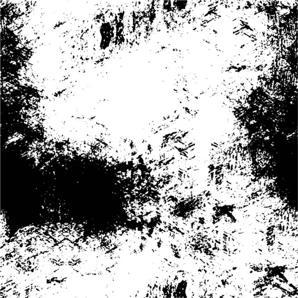 Abstract Monochroom Patroon Met Grungy Krassen Verontruste Zwart Wit Achtergrond — Stockvector