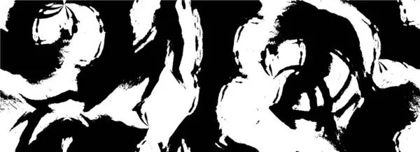 Vecteur Noir Coups Pinceau Ensemble — Image vectorielle