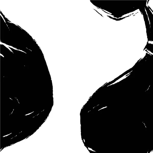 Vektör Siyah Beyaz Grunge Mürekkep Fırçası Vuruşu — Stok Vektör