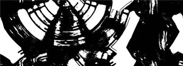 Чорно Біла Текстура Гранжевий Векторний Фон Абстрактний Дизайн — стоковий вектор