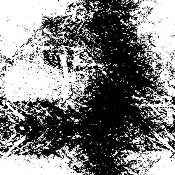 Fond Art Abstrait Taches Pinceau Noir Blanc — Image vectorielle