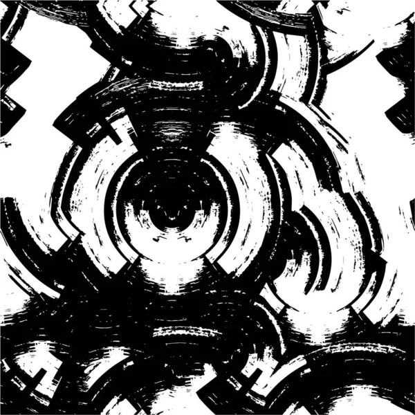 Абстрактное Искусство Черно Белые Пятна Кисти — стоковый вектор