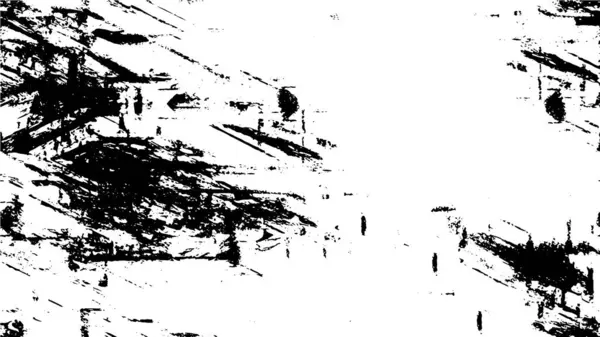 抽象的なグランジパターン 黒と白のテクスチャ — ストックベクタ