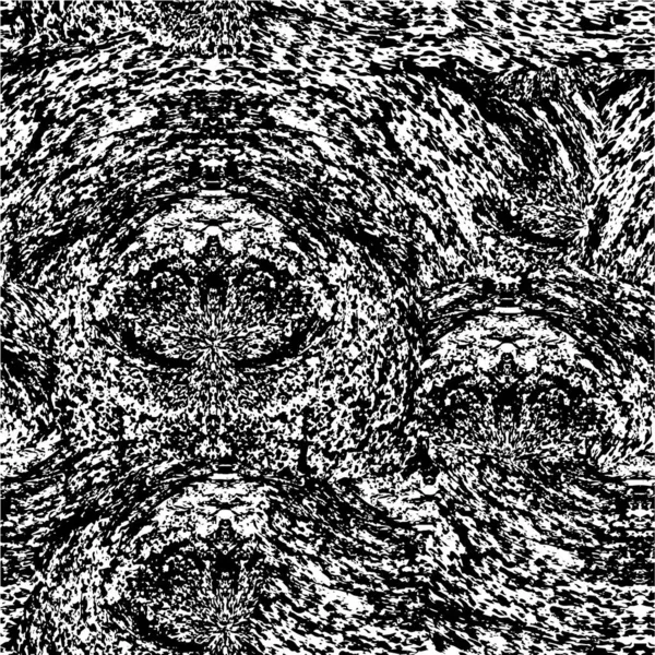 Pola Grunge Abstrak Tekstur Hitam Dan Putih - Stok Vektor