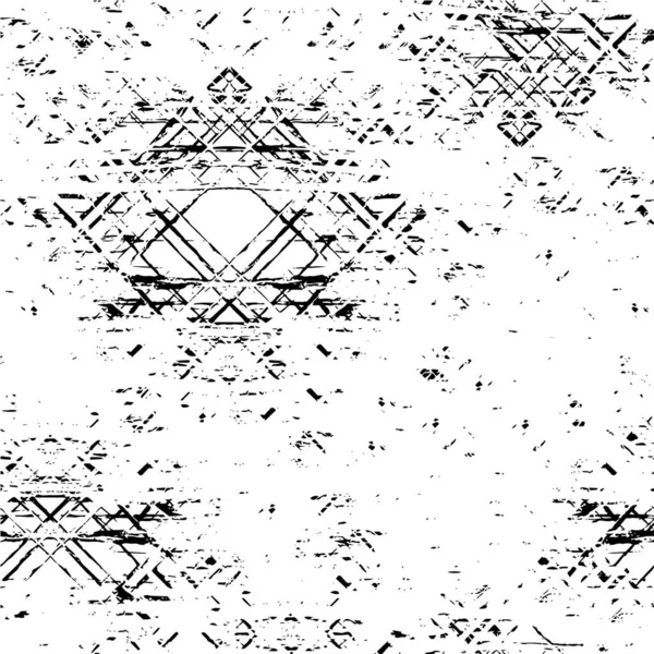 Черно Белый Абстрактный Рисунок Грязный Эффект — стоковый вектор