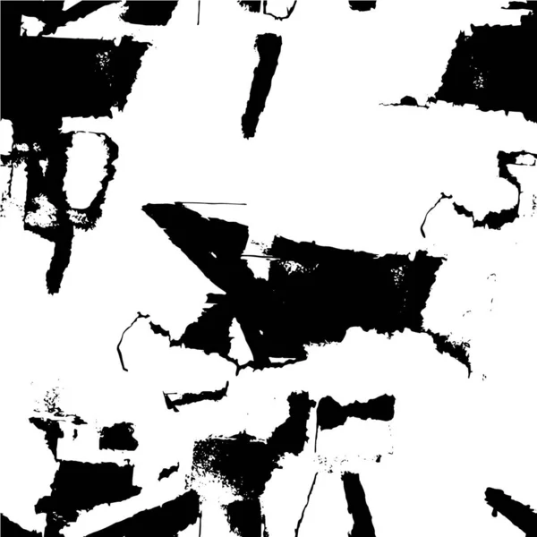 黑色和白色纹理 带有划痕和线条的苦恼背景 图例摘要 — 图库矢量图片