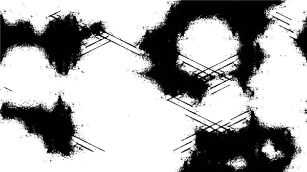Fekete Fehér Vektor Háttér Elvont Textúra Grunge Textúrával — Stock Vector