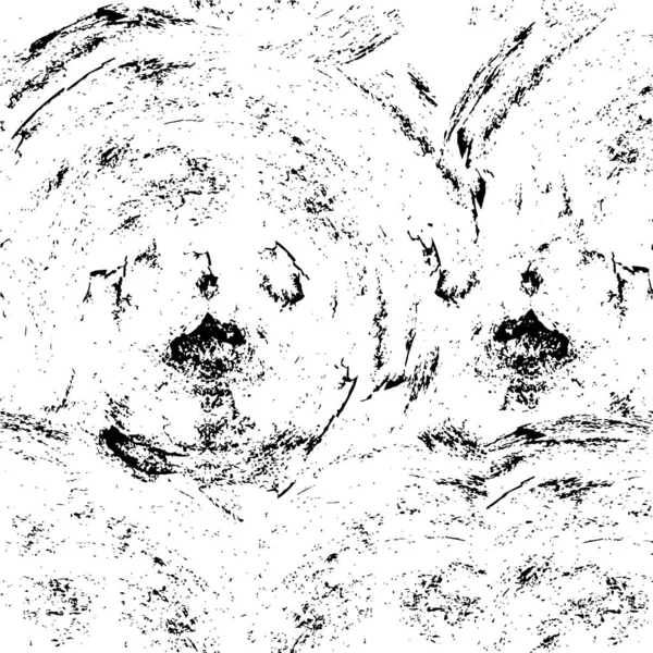 Векторная Текстура Черно Белого Фона Искушает Винтажный Грязный Бардак Фон — стоковый вектор