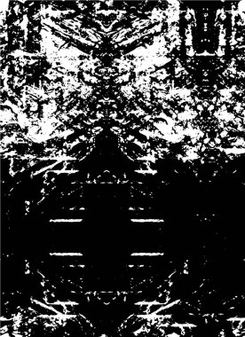 Koyu Grunge Geometrik Deseni