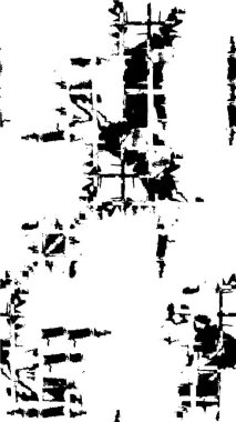 Çatlamış beton, taş ya da asfaltın sıkıntılı örtülü dokusu. Grunge 'un arka planı. soyut yarım ton vektör çizimi