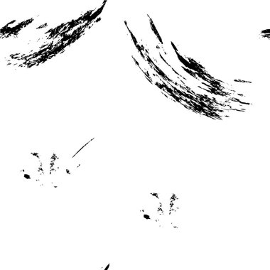 vektör siyah ve beyaz el soyut fırça darbeleri çizildi. tek renkli mürekkep sıçraması.