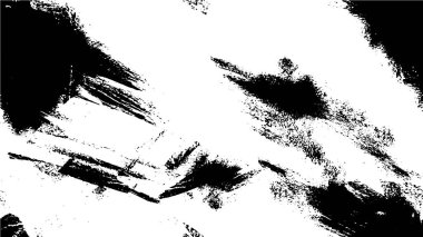 Çizik ve çiziklerle dolu siyah beyaz bir arka plan. Soyut vektör illüstrasyonu.