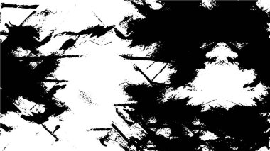 Çizik ve çiziklerle dolu siyah beyaz bir arka plan. Soyut vektör illüstrasyonu.