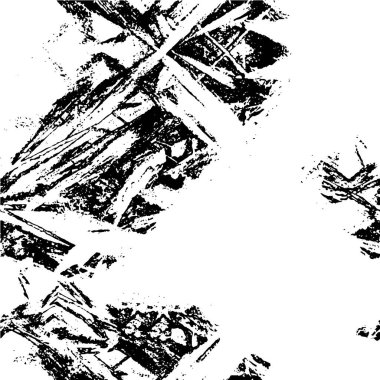 Çizik ve çiziklerle dolu siyah beyaz bir arka plan. Soyut vektör illüstrasyonu.