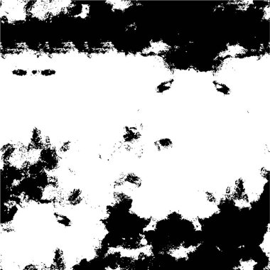 Vektör grunge dokusu. Siyah beyaz arka plan. Soyut monokrom resim koyu tonlarda solmuş bir efekt içerir