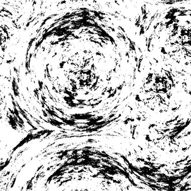 Vektör grunge dokusu. Siyah beyaz arka plan. Soyut monokrom resim koyu tonlarda solmuş bir efekt içerir