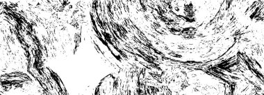 Vektör grunge dokusu. Siyah beyaz arka plan. Soyut monokrom resim koyu tonlarda solmuş bir efekt içerir