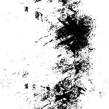 Vektör grunge dokusu. Siyah beyaz arka plan. Soyut monokrom resim koyu tonlarda solmuş bir efekt içerir