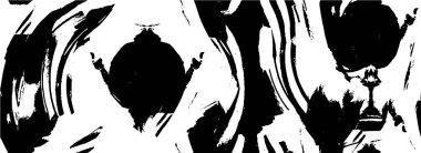 Siyah ve beyaz renklerde soyut grunge arkaplanı. vektör illüstrasyonu