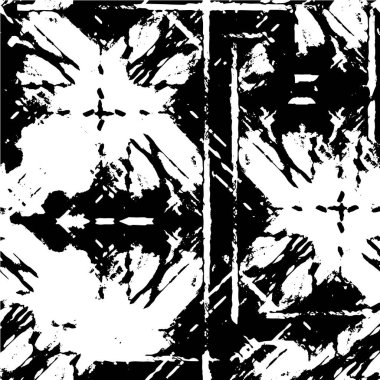 Siyah ve beyaz renklerde soyut grunge arkaplanı. vektör illüstrasyonu