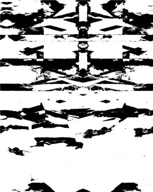 Siyah ve beyaz renklerde soyut grunge arkaplanı. vektör illüstrasyonu