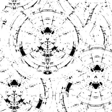 Siyah ve beyaz renklerde soyut grunge arkaplanı. vektör illüstrasyonu