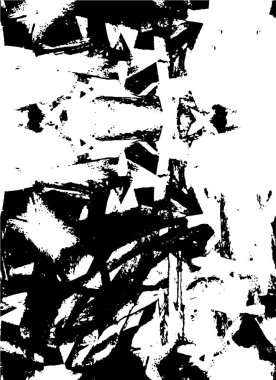 Siyah ve beyaz renklerde soyut grunge arkaplanı. vektör illüstrasyonu