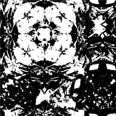 Siyah ve beyaz renklerde soyut grunge arkaplanı. vektör illüstrasyonu