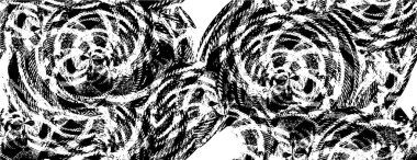 Çizik ve çiziklerle dolu siyah beyaz bir arka plan. Soyut vektör illüstrasyonu.