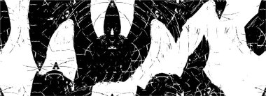 Siyah ve beyaz renklerde soyut grunge arkaplanı. vektör illüstrasyonu