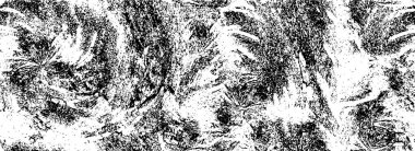 Grunge üst üste biniyor. Soyut siyah-beyaz vektör arkaplanı. Çatlak, leke ve noktalarda kirli desenli tek renkli klasik yüzey. Karanlık korku tarzında eski bir duvar.