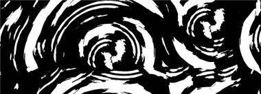 Grunge üst üste biniyor. Soyut siyah-beyaz vektör arkaplanı. Çatlak, leke ve noktalarda kirli desenli tek renkli klasik yüzey. Karanlık korku tarzında eski bir duvar.