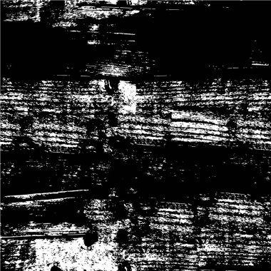 Grunge üst üste biniyor. Soyut siyah-beyaz vektör arkaplanı. Çatlak, leke ve noktalarda kirli desenli tek renkli klasik yüzey. Karanlık korku tarzında eski bir duvar.
