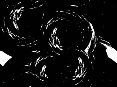 Çizik ve çiziklerle dolu siyah beyaz bir arka plan. Soyut vektör illüstrasyonu.