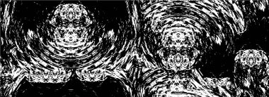 Siyah beyaz monokrom eski grunge vintage eskimiş arka plan soyut antika desenli retro model