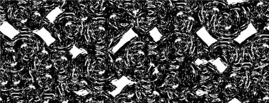 Çizik ve çiziklerle dolu siyah beyaz bir arka plan. soyut vektör illüstrasyonu.