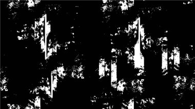 Çatlamış beton, grunge ya da asfalt tabakasının gergin dokusu. Yarım ton soyut yarım ton vektör çizimi