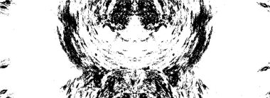 Soyut grunge gri koyu sıva duvar arkaplanı. Siyah beyaz boya sıçramış. Sanat, biçimlendirilmiş dokuma afişi, duvar kağıdı. Arkaplanda noktalar, çatlaklar, noktalar, fişler var. Tek renkli baskı