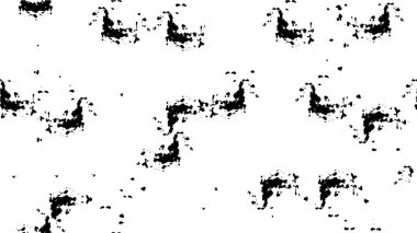 Soyut grunge gri koyu sıva duvar arkaplanı. Siyah beyaz boya sıçramış. Sanat, biçimlendirilmiş dokuma afişi, duvar kağıdı. Arkaplanda noktalar, çatlaklar, noktalar, fişler var. Tek renkli baskı