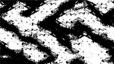 Soyut grunge gri koyu sıva duvar arkaplanı. Siyah beyaz boya sıçramış. Sanat, biçimlendirilmiş dokuma afişi, duvar kağıdı. Arkaplanda noktalar, çatlaklar, noktalar, fişler var. Tek renkli baskı