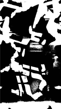 Çizik ve çiziklerle dolu siyah beyaz bir arka plan. Soyut vektör illüstrasyonu.