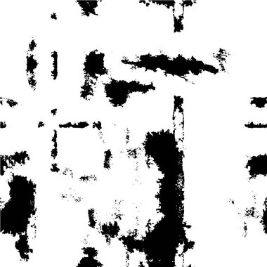 Çizik ve çiziklerle dolu siyah beyaz bir arka plan. Soyut vektör illüstrasyonu.